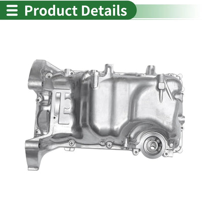 Engine Oil Pan for Honda Civic 2006-2015 Aluminum Silver Tone 1 x Piece