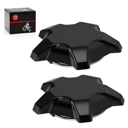 2X Matte Flash Black 5 Lug Rim Cap for Polaris RZR Pro R 4 (2022–2024)