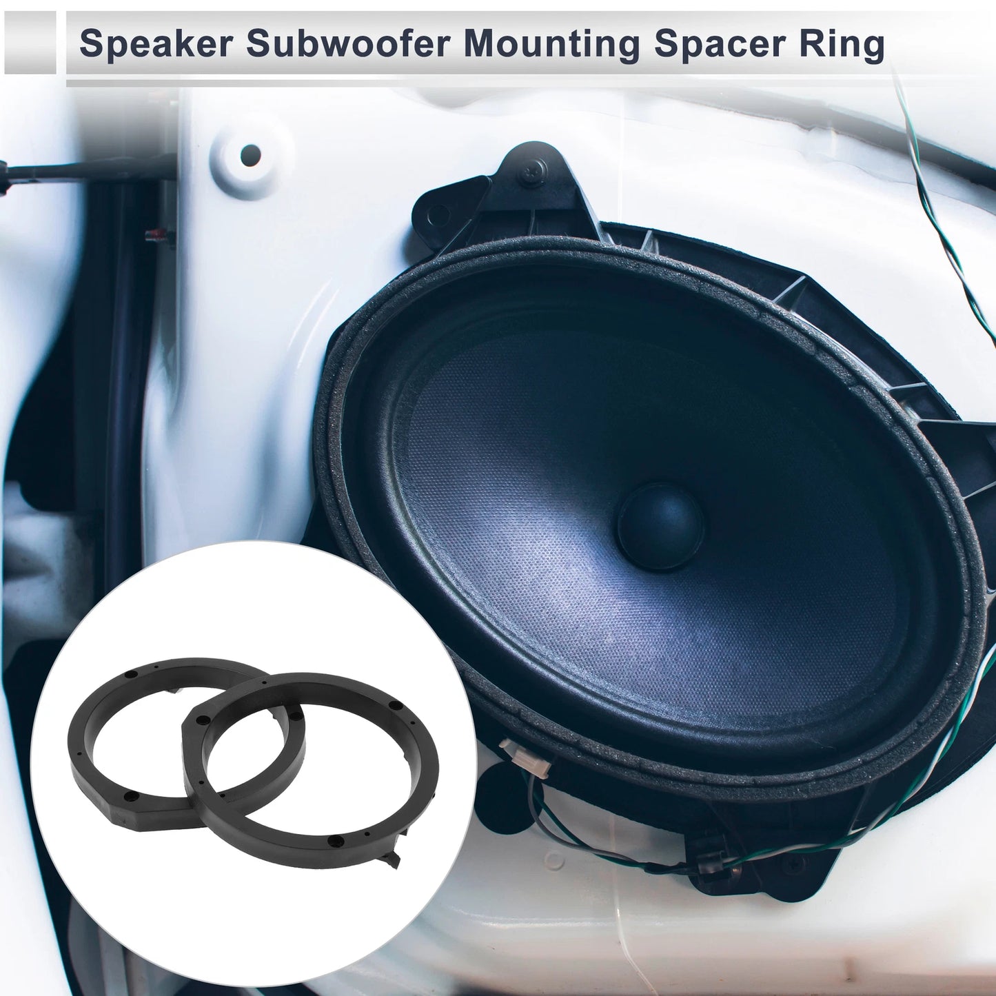 2X Speaker Spacer Rings for Toyota 6.5" Tweeter Speakers