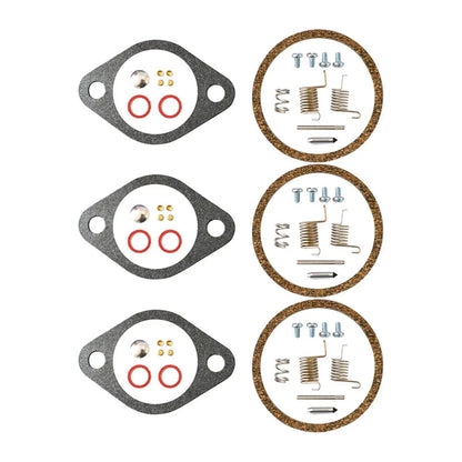 3 x Carburetor Repair Kit for Mercury Force 90 95 HP Outboard (1995-1999)