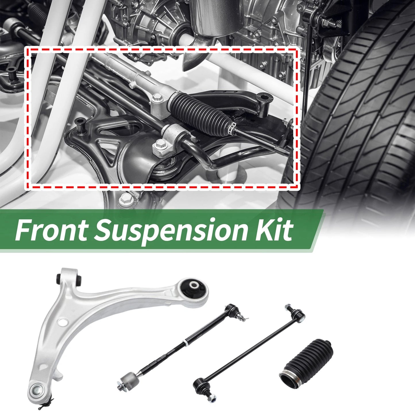 10pcs Front Suspension Control Arm Kit for Honda Odyssey (2005–2010) No.K750304