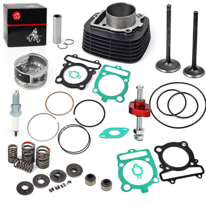 Cylinder Top End Kit & Intake Exhaust Valve Gasket for Yamaha Warrior 350 (1987–2004)