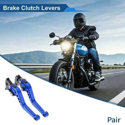 6 Adjustable Brake Clutch Levers for Yamaha Raptor 660 (2001–2004) - Blue