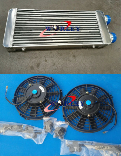 Front Mount Aluminum Turbo Intercooler for Universal Applications (600x300x70mm)
