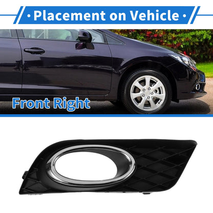 Front Right Fog Light Grill No. 33900TR0H11 for Honda Civic (2012–2013)