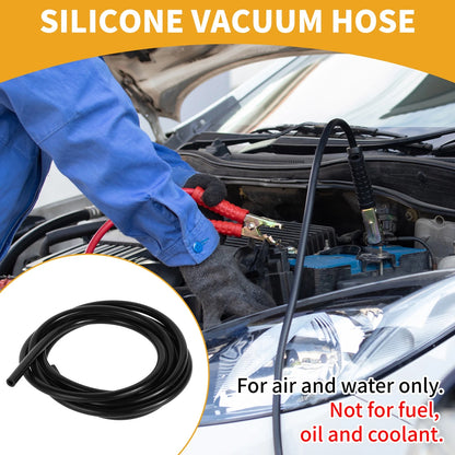 Silicone Vacuum Tubing Hose 3/16" ID 2mm Thick 6.6FT for Air Water