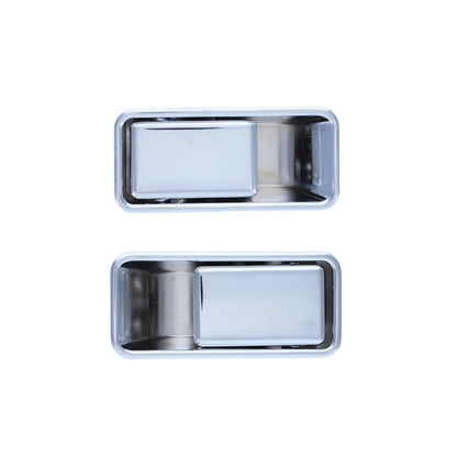 Set of 2 Chrome Outer Door Handles for Jeep Wrangler TJ (1996–2007)