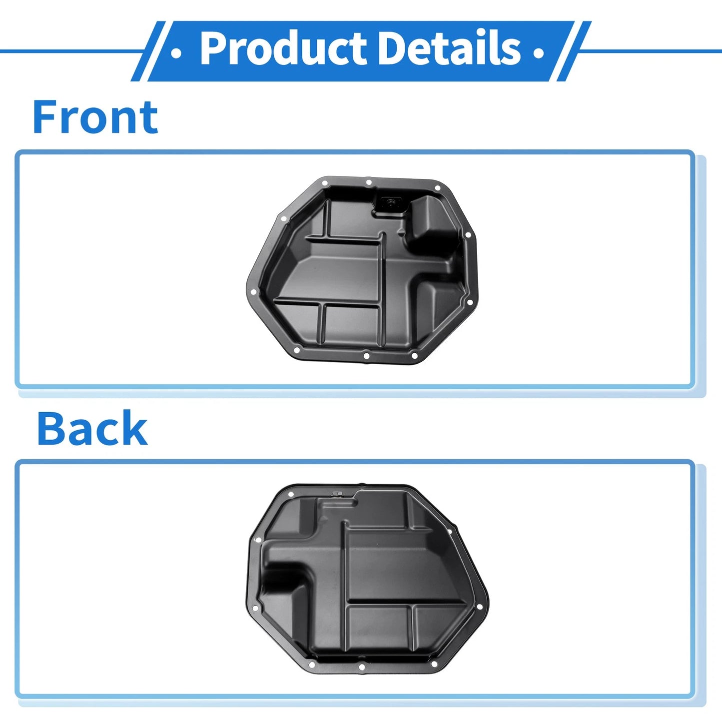 1 Pc Engine Oil Pan No.11110EN210 for Nissan Cube (2009–2014) Iron Black