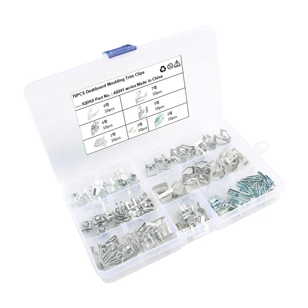 Dashboard Retainer Clips for Instrument Panel Moulding - A (Fits Various Years)