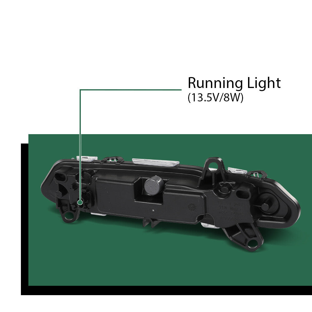 Pair Front Fog Lights for Mercedes-Benz S550 S600 S63 AMG