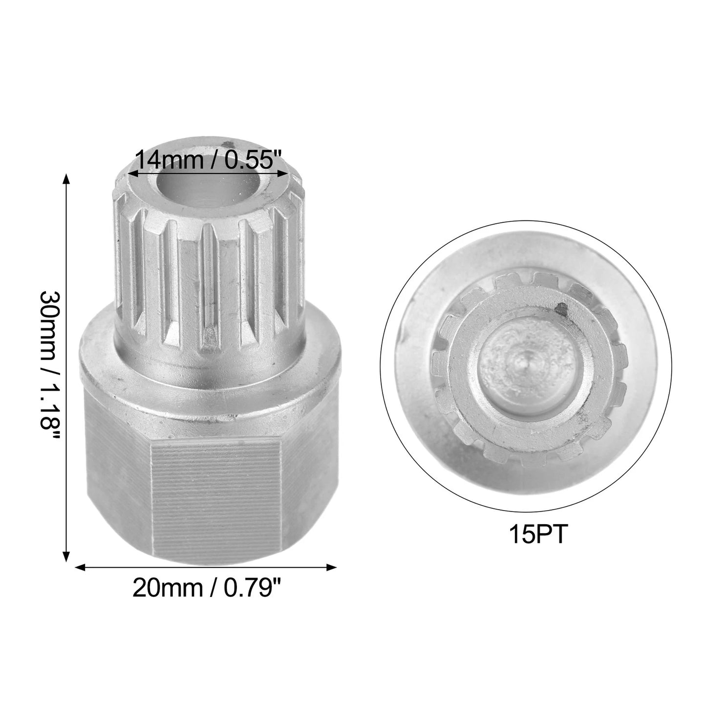 60/15PT Anti Theft Wheel Lock Key Lug Nut for VW Audi