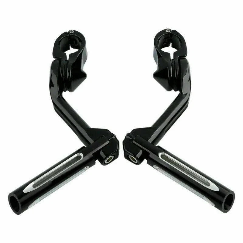 1 1/4" Black Foot Peg Mount Clamps for Harley