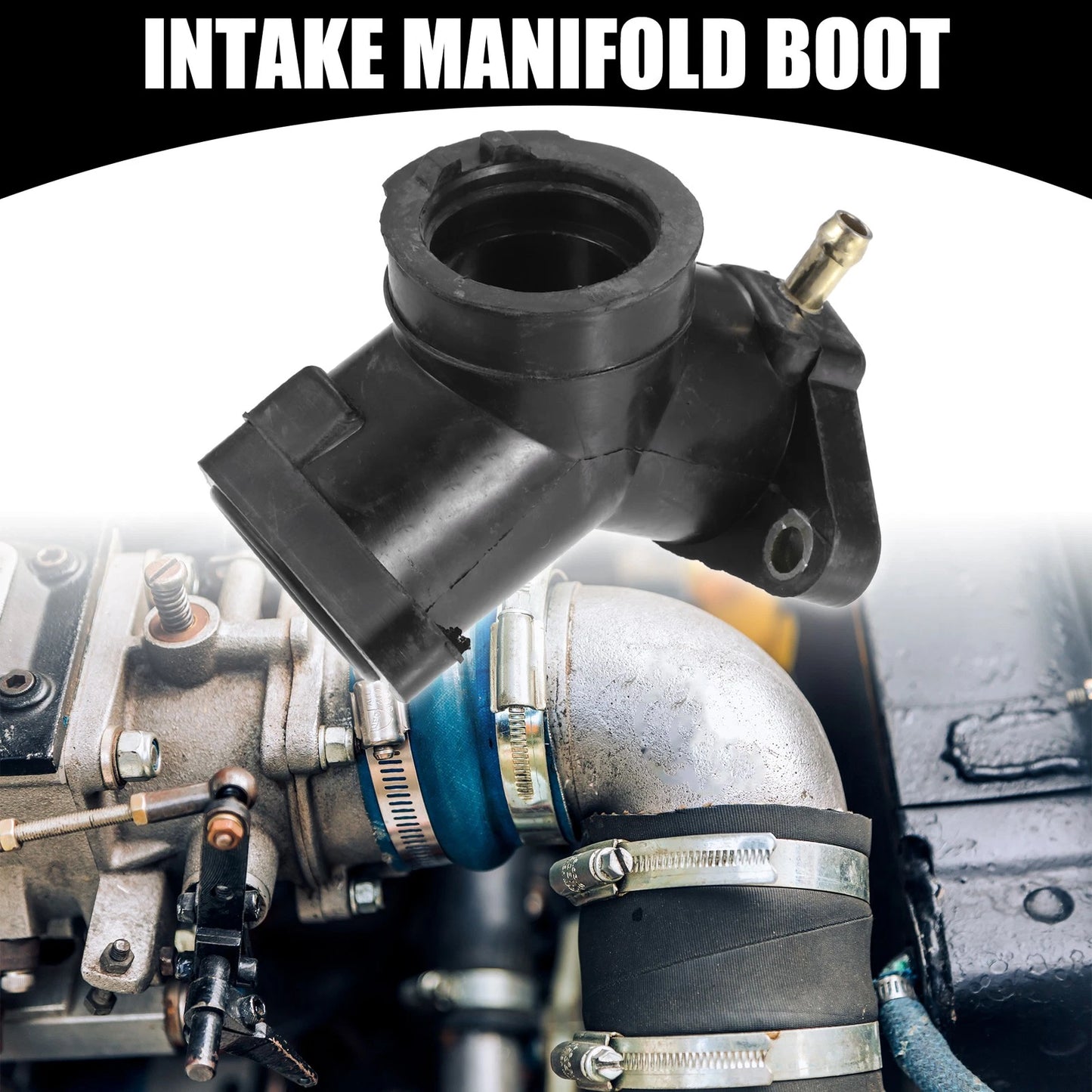 Carburetor Intake Manifold Boot for Yamaha Virago 250 XV250 (1995–2007) Rubber