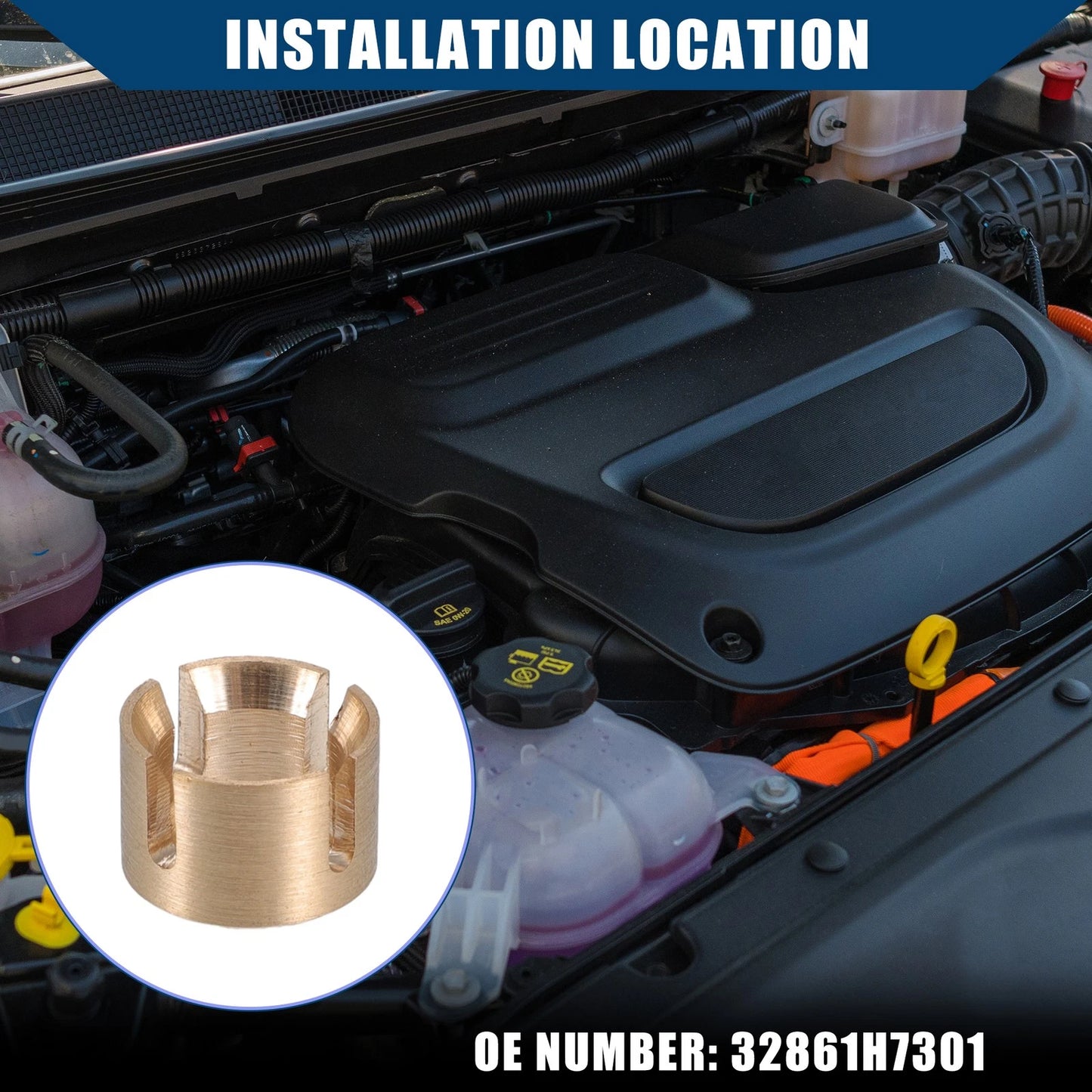 Shifter Bushing for Nissan 240SX (S14) (1995–1998) No.32861H7301 Gold Tone