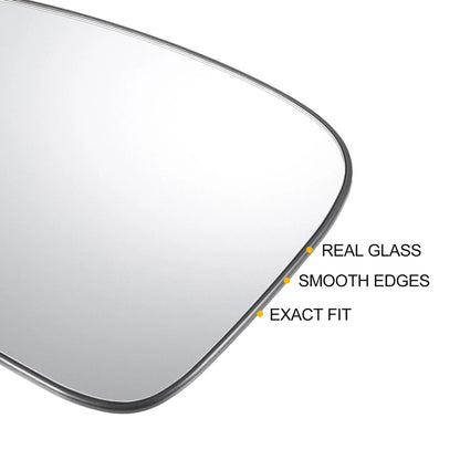 Left Side White Heated Mirror Glass for Honda Accord (2018-2022)