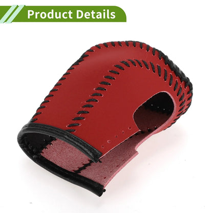 Car Gear Shift Knob Cover for Honda Civic 2016-2021 Black Carbon Fiber Red
