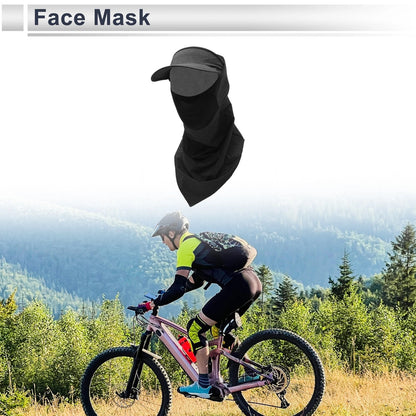 Half-Wrapped Triangular Scarf UV Face Shield Polyester Gray