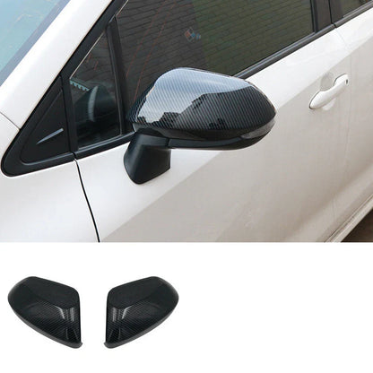 2 x Carbon Fiber Rearview Mirror Cover Trim Cap for Toyota Corolla (2020–2023)