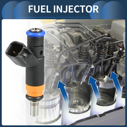 Fuel Injector 8 x for Dodge Ram 1500 5.7L Black (2009-2010)