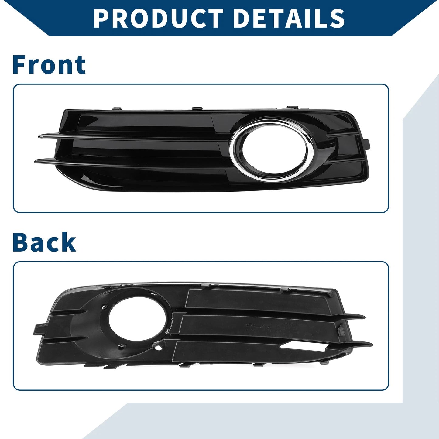 Fog Light Grill for Audi A3 8P (2009–2013) No. 8P0807681AF