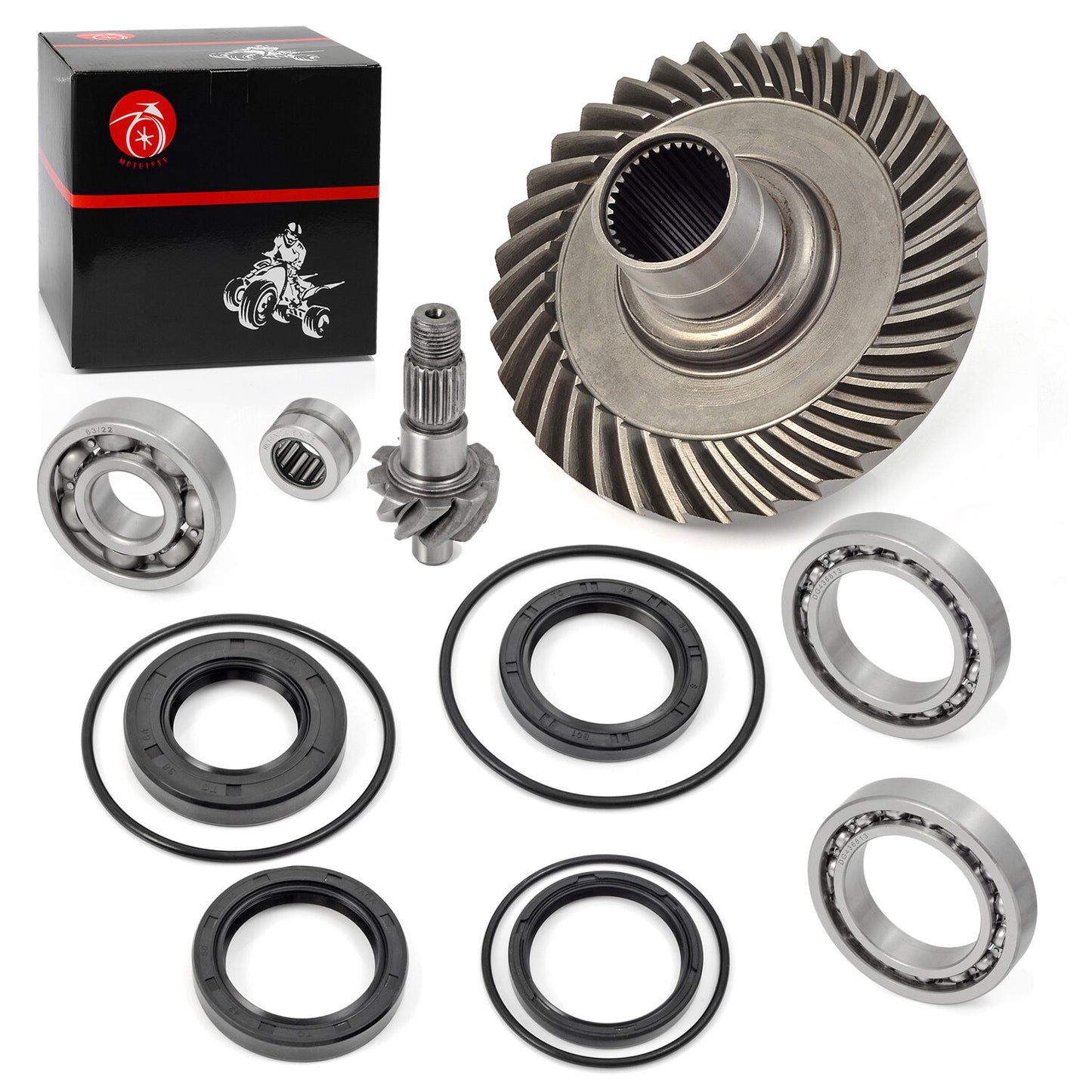 Rear Differential Ring and Pinion Gear Kit for Honda TRX300FW (1988–2000)