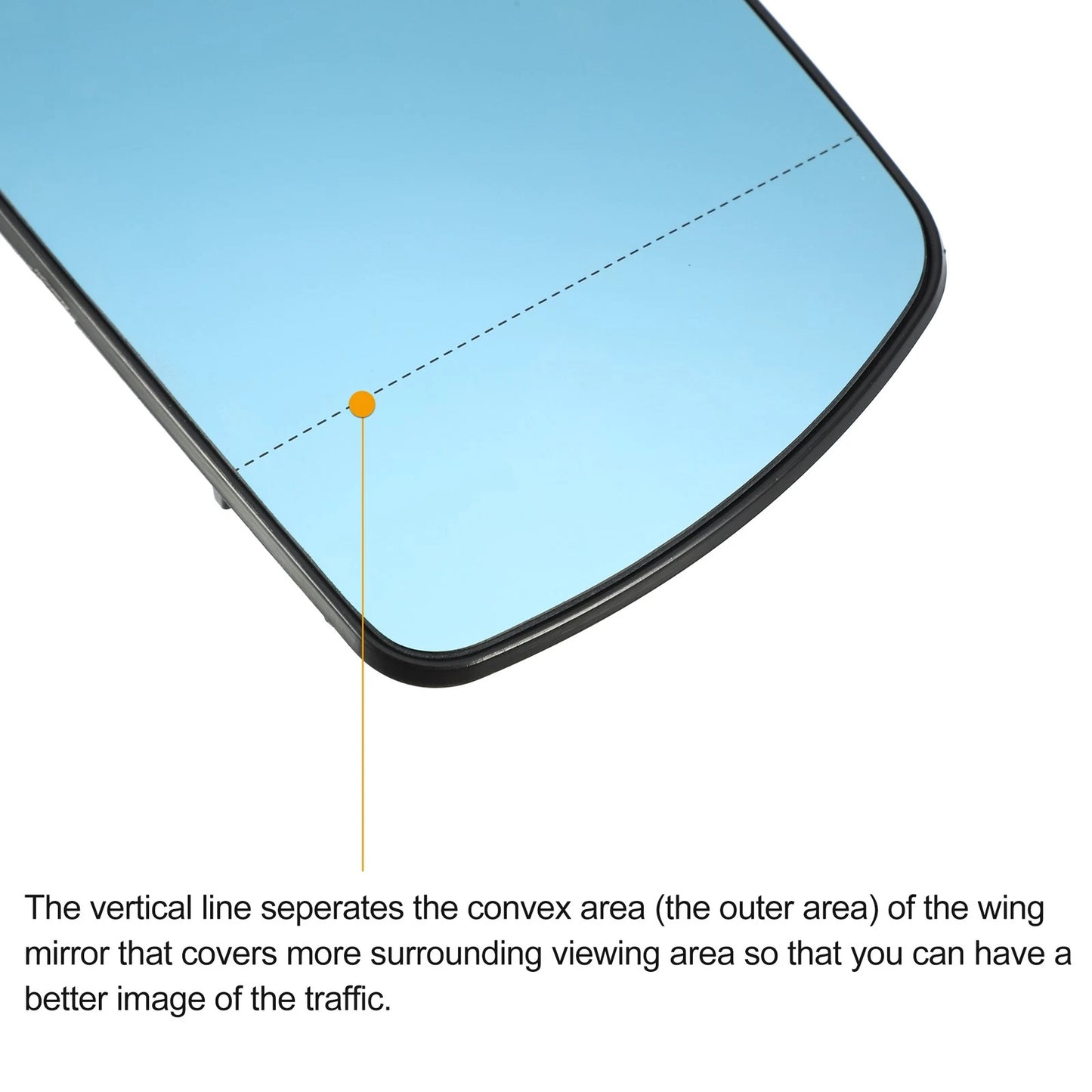 Right Side Mirror Glass for BMW X5 (2000–2006) No. 51167039598