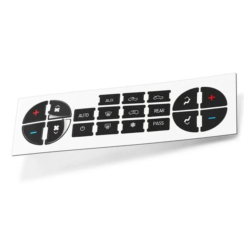 Set AC Dash Button Repair Kit Decal Stickers for Car