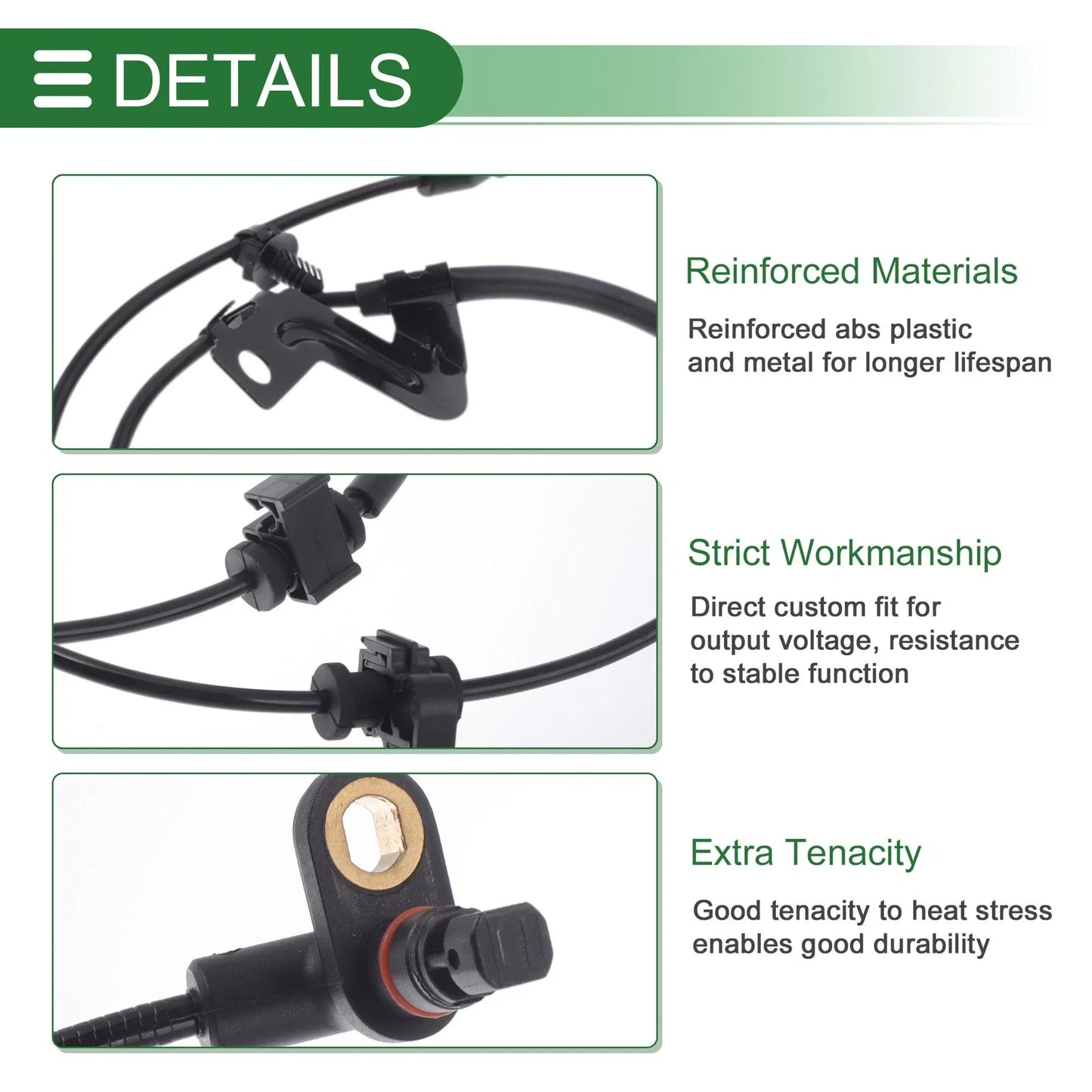 ABS Wheel Speed Sensor for Dodge Journey (2011-2020) - 1 x Left Rear Sensor