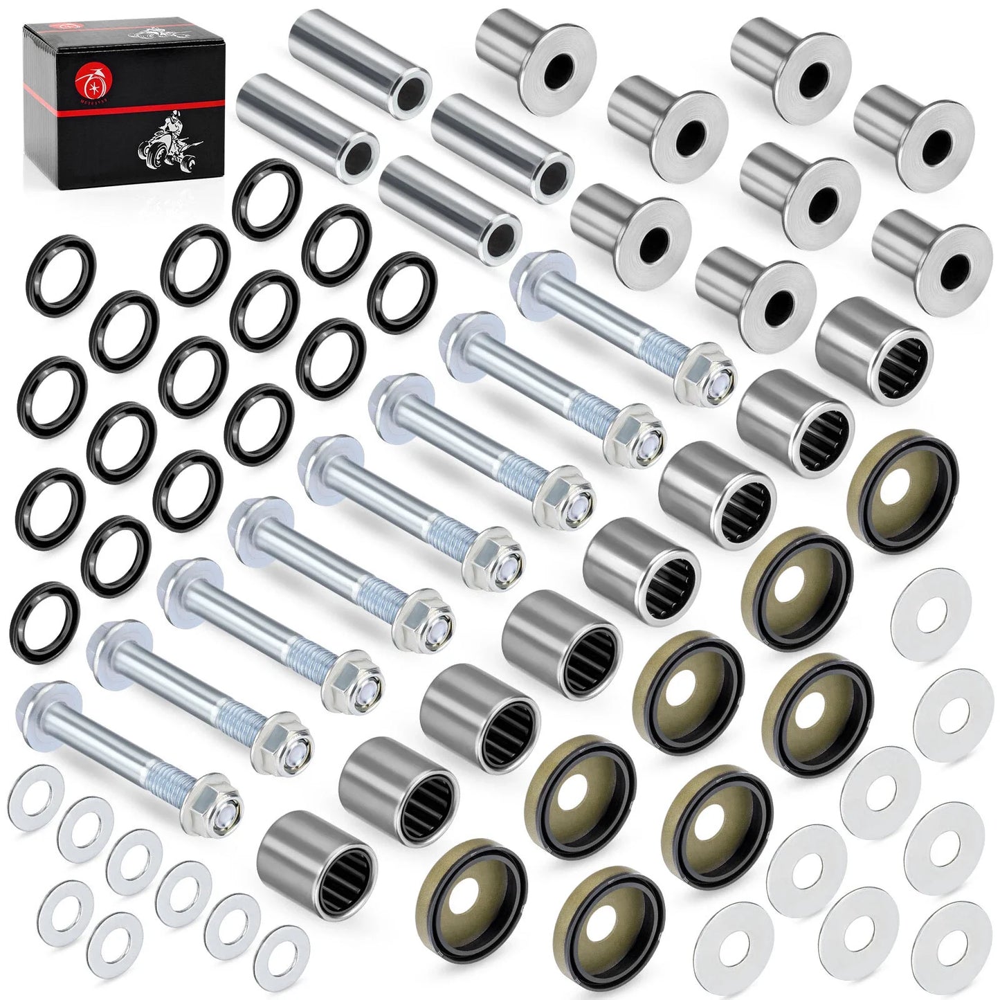 Front A-Arm Bushing Seal Kit 2 x for Suzuki LTZ400 & Kawasaki KFX400(2004–2007)