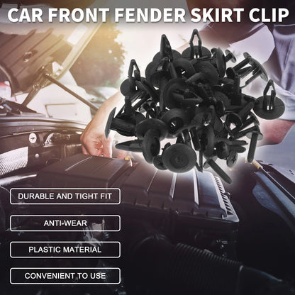 Set of 25 Front Fender Skirt Clips for Ford Edge (2007–2014) & Escort (1981–2003)