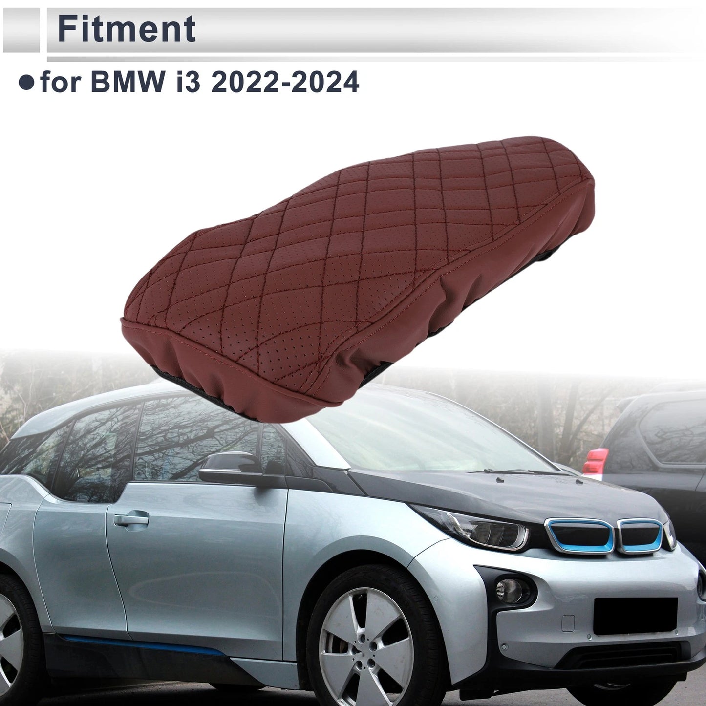 Center Console Cover for BMW i3 (2022–2024) Wine Red