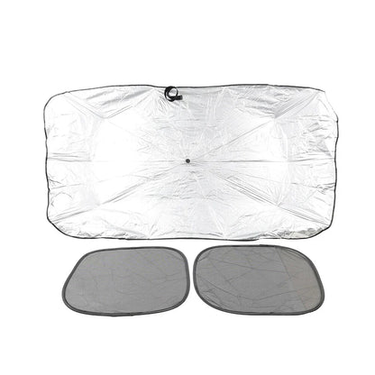 Silver Front Window Sun Shade Visor Cover for Car Windshield (Fits Most Cars)