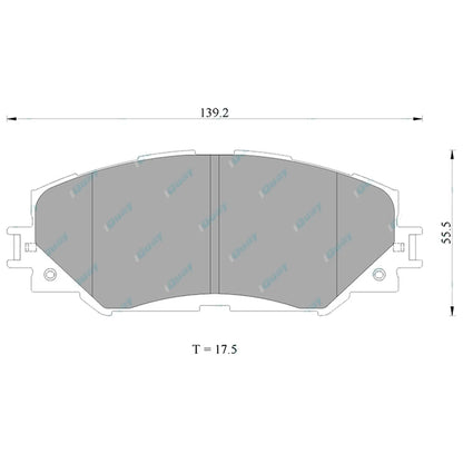 Front Disc Rotors & Bremtec Brake Pads for Toyota Corolla ZRE152 ZRE153 ZRE182 (2007-2018)