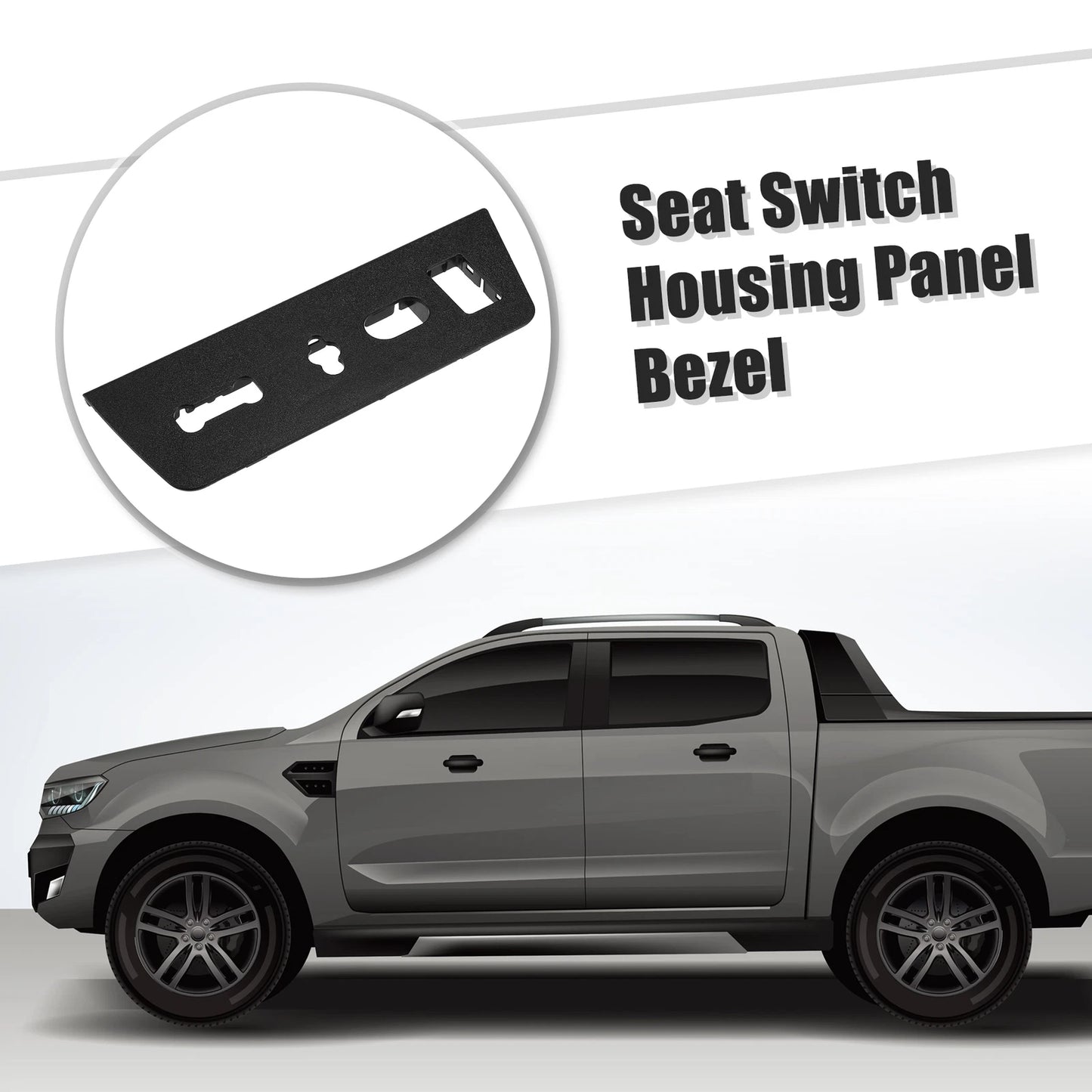 Front Left Seat Switch Housing Trim Bezel for Ford F-150 (2015–2021)