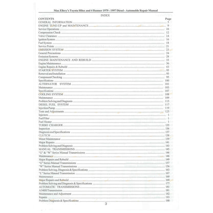 Workshop Manual for Toyota Hilux Diesel (LN40–LN55)