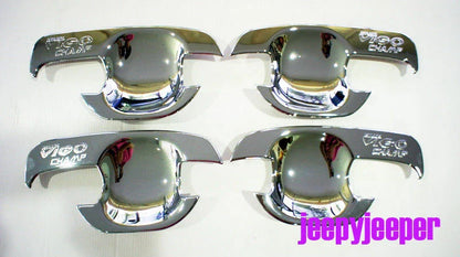 Chrome Door Handle Cover Insert Bowl Trim for Toyota Hilux MK7 Vigo Champ (2005-2015)