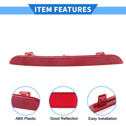 Rear Left Bumper Reflector No. 33555T20A01 for Honda Civic (2022–2023) Red