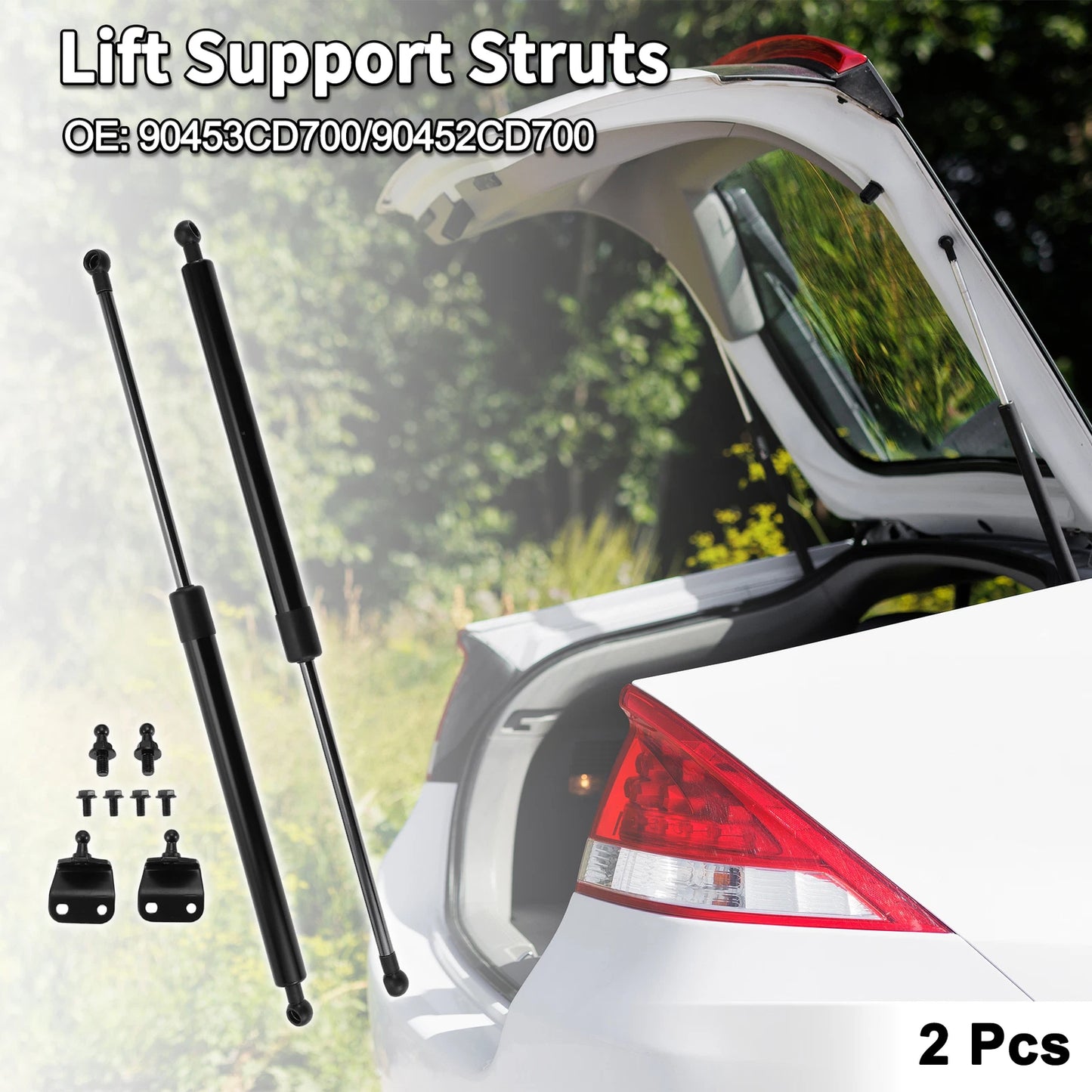Set of 2 Rear Hatch Lift Supports Struts No. 90453CD700/90452CD700 for Nissan 350Z (2003–2009)