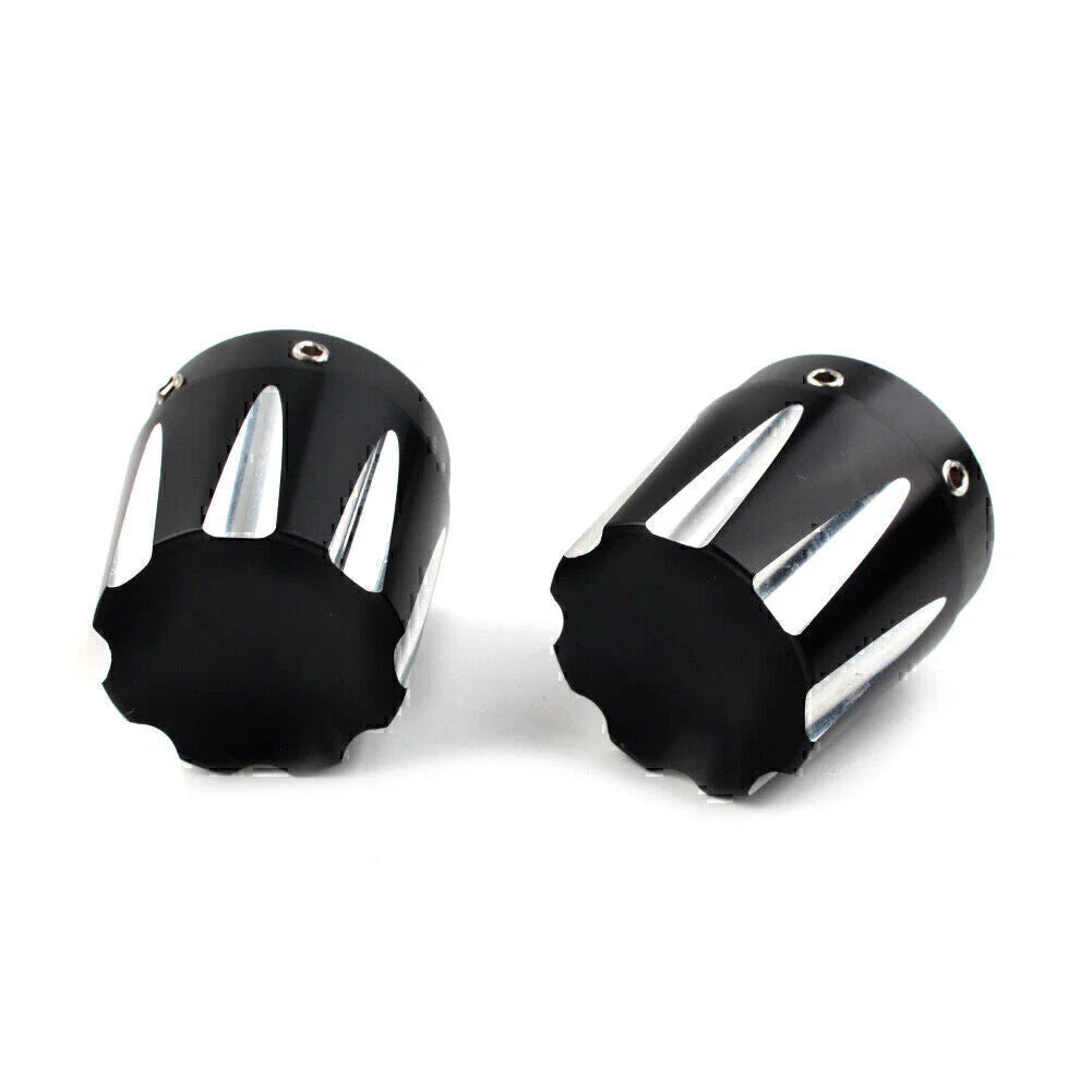Front Axle Nut Covers for Harley Dyna, Fatboy, Electra, Street Glide, Road King (2006-2023)