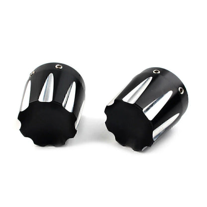 Front Axle Nut Covers for Harley Dyna, Fatboy, Electra, Street Glide, Road King (2006-2023)