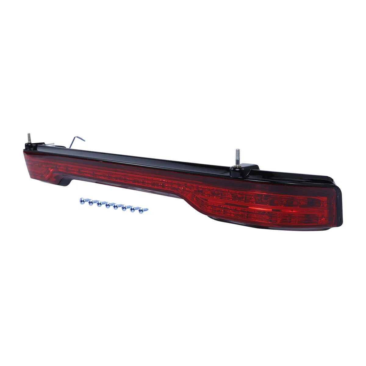Matte Backrest Mount Rack Docking Light for Harley Touring Road Glide (14-25)