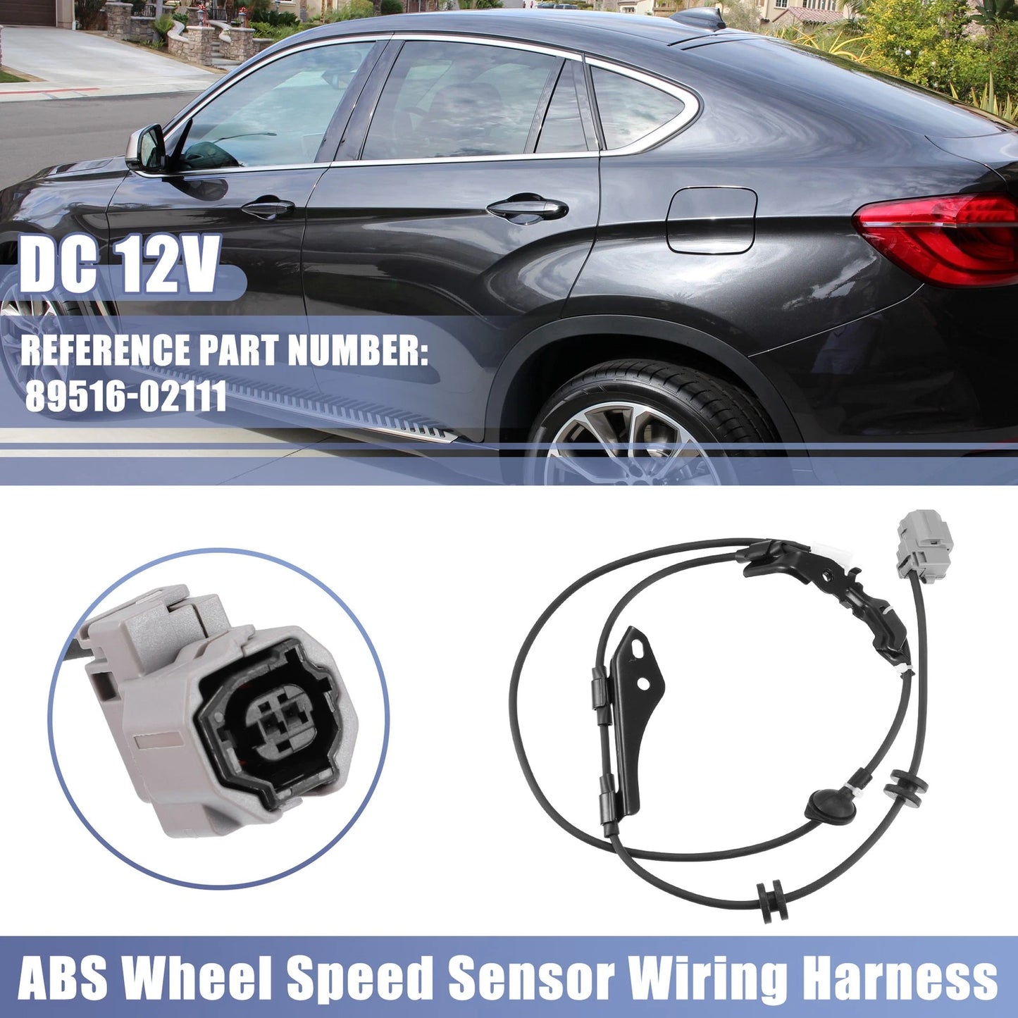 ABS Wheel Speed Sensor Wiring Harness for Toyota Prius (2010–2015) 89516-02111