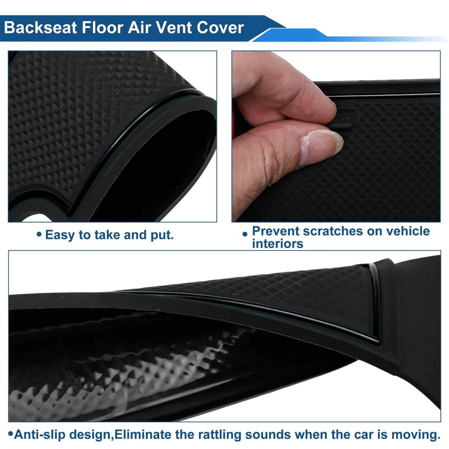 Set of 13 Non-Slip Mats for Suzuki S-Cross III Hybrid SUV (2022–2025) PVC Black