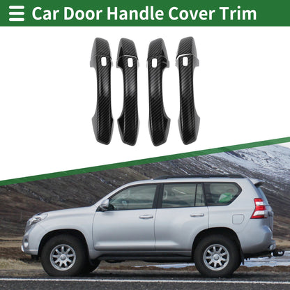 4 Door Handle Cover Trim for VW Golf (2013–2020) Carbon Fiber Black