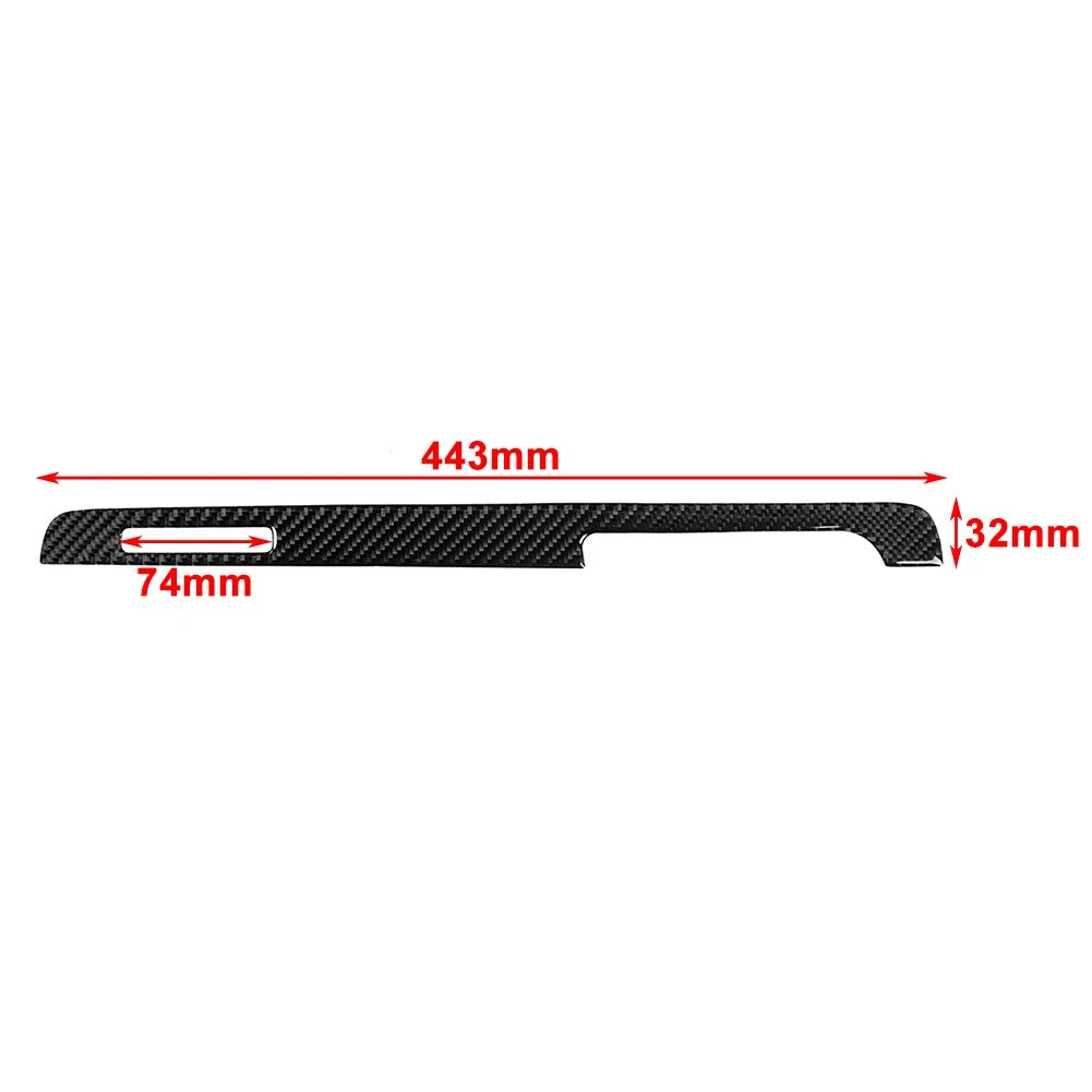 Center Console Air Condition CD Panel Cover Trim for Audi Q3 (2013–2018) Carbon Fiber