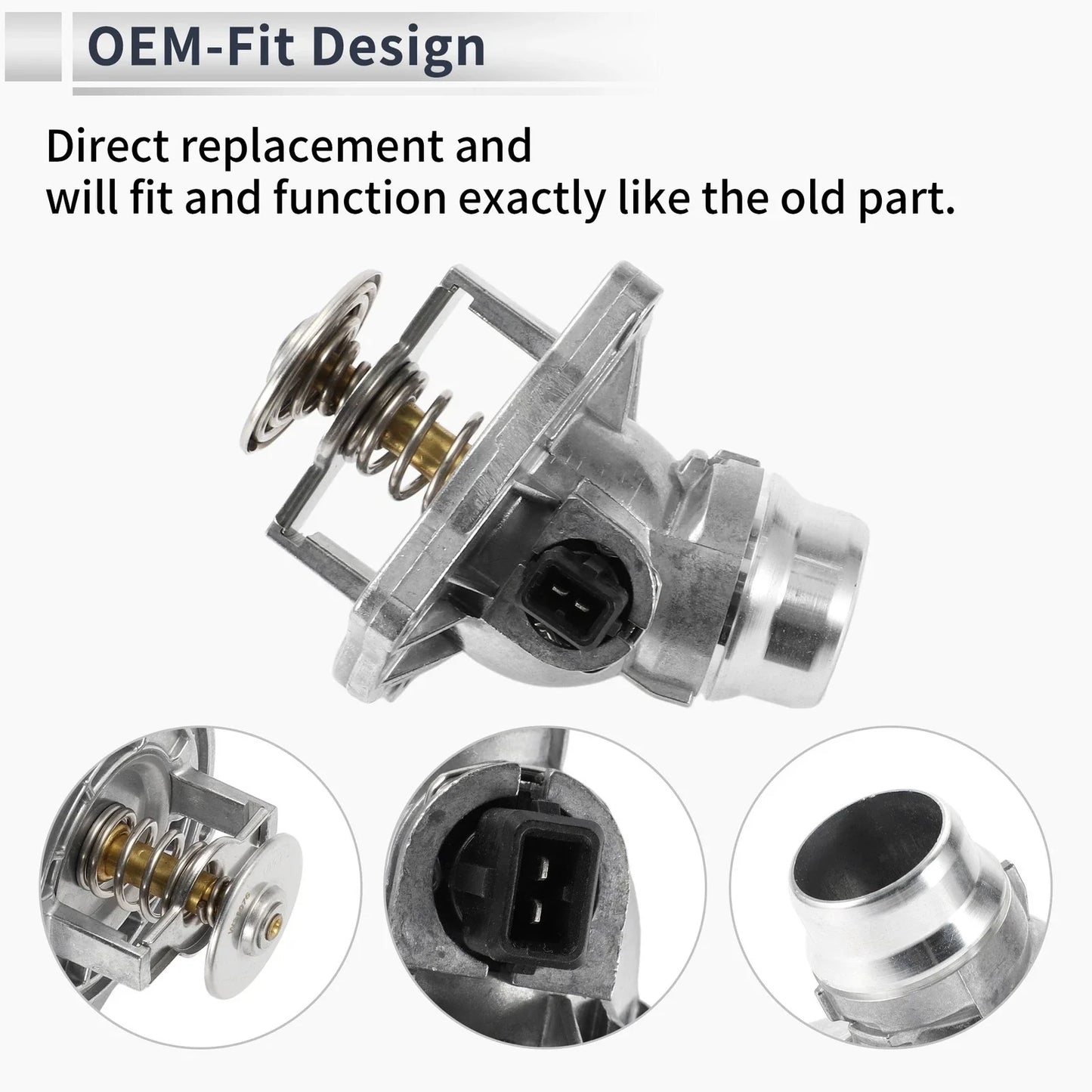 Engine Coolant Thermostat Housing Assembly for BMW X5 540i 740iL 740i