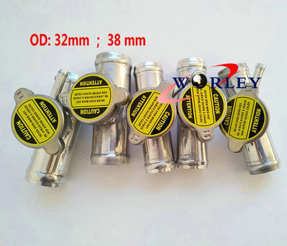 Aluminum In-Line Radiator Hose Connector for Universal Vehicles