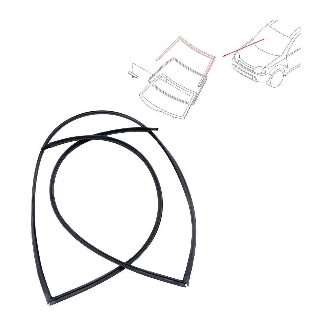 Front Upper Center Windshield Moulding for Nissan X-Trail T30 (2001–2007)