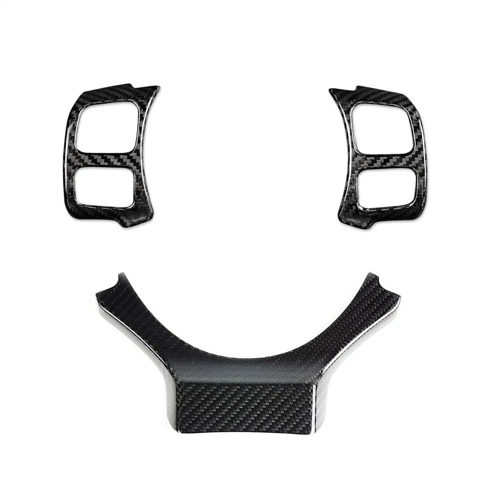 Carbon Fiber Steering Wheel Cover Trim for Lexus IS RC NX (2015-2024)