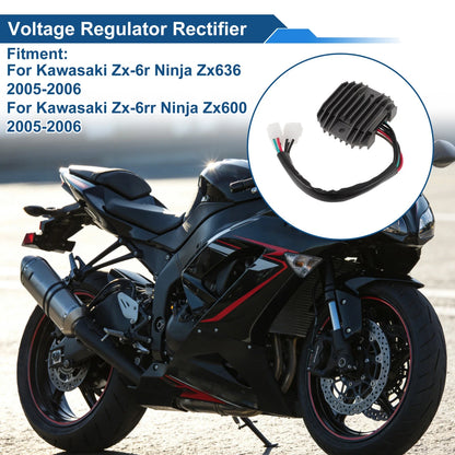 Voltage Regulator Rectifier 210660016 for Kawasaki ZX-6R Ninja ZX636 (2005–2006)